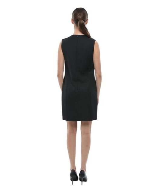 DSquared² Black Round Neck Mini Dress
