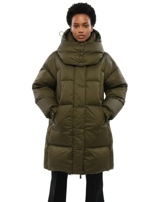 Bacon Green Quilted Hood Jacket