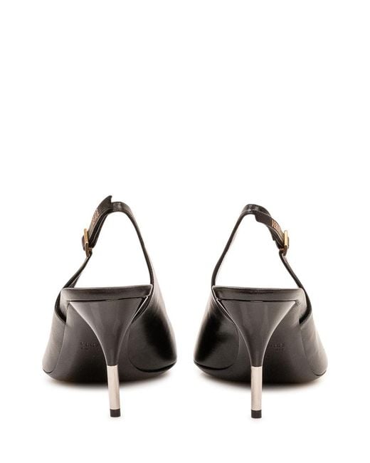 Versace Black Logo Pumps