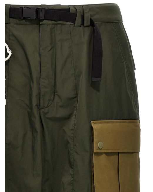 Moncler Green Regular Cargo Pants for men
