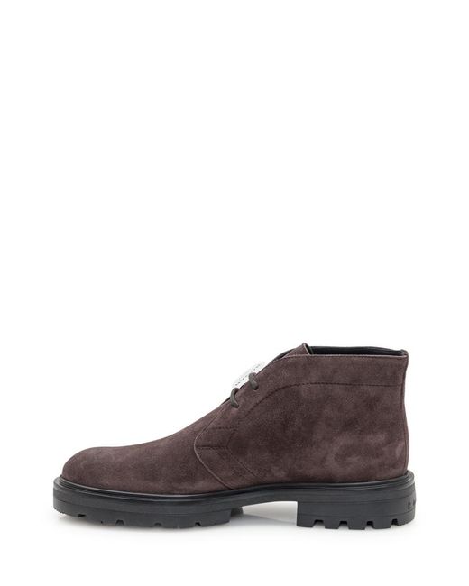 Hogan Brown Solid H673 Boots for men