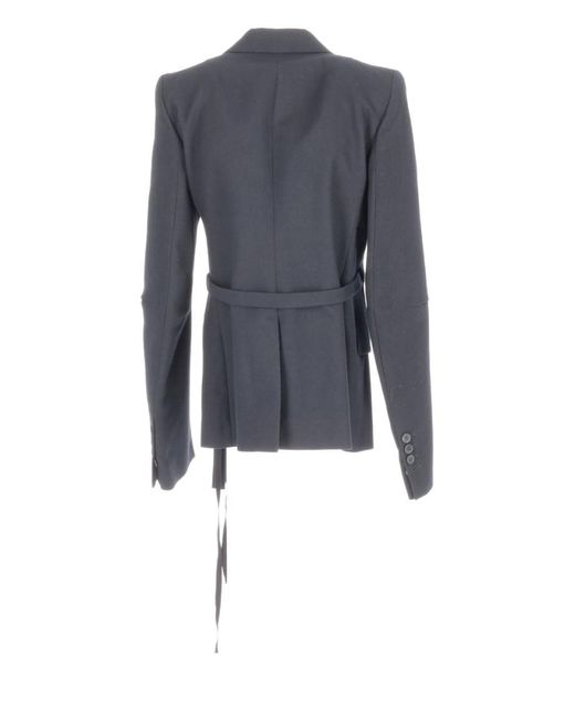 Ann Demeulemeester Blue Venla Asymmetric Tailored Jacket