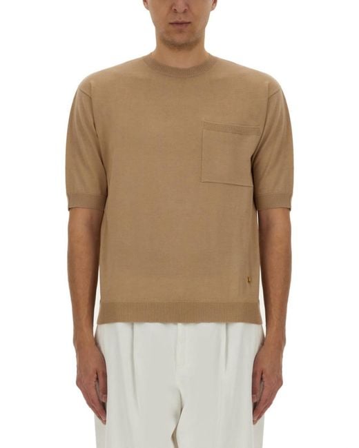 Moschino Natural Crew Neck Sweaters for men