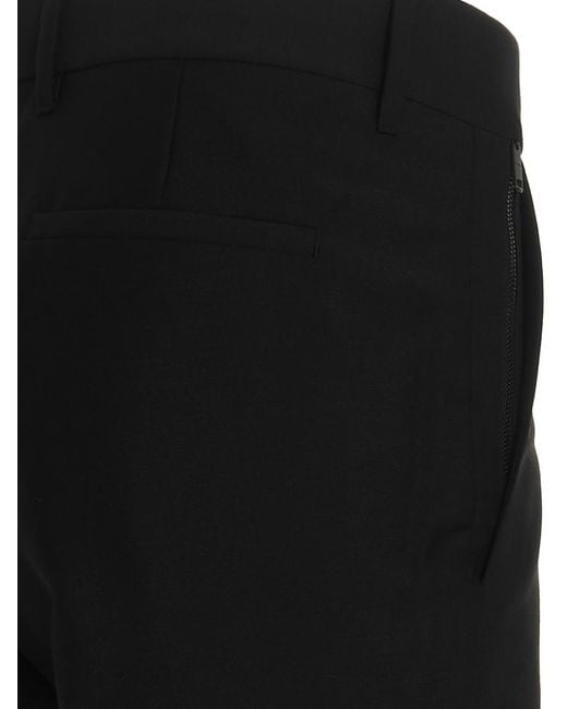 Givenchy Black Flat Front Pants for men