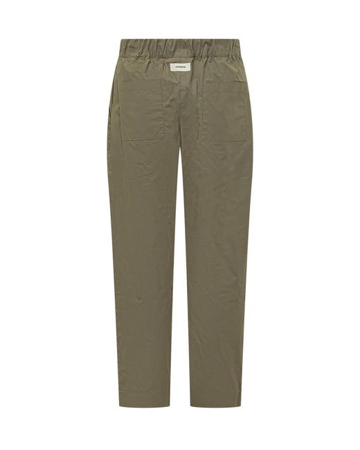 A PAPER KID Green Regular Elasticated Pants for men