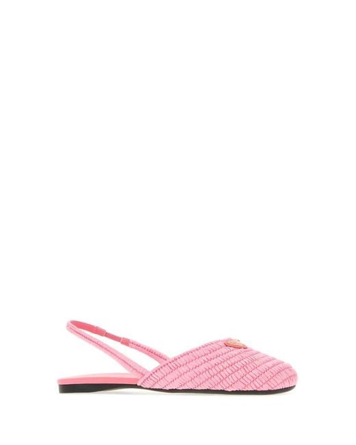 Prada Pink Light Slingback Ballet Flat