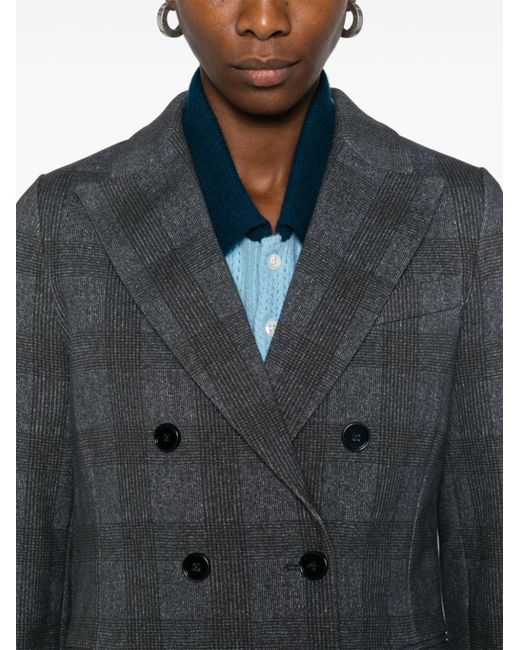 Circolo 1901 Gray Checked Blazer
