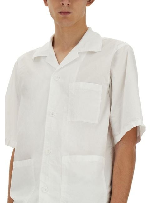 Aspesi White Relaxed Solid Shirt for men