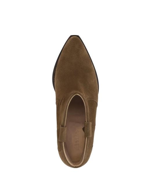 Isabel Marant Brown Solid Pointed Toe Boots