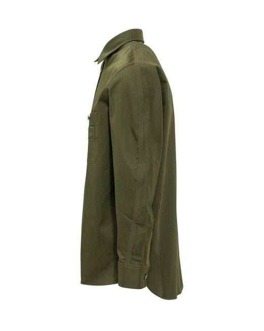 Givenchy Green Regular Solid Shirt for men