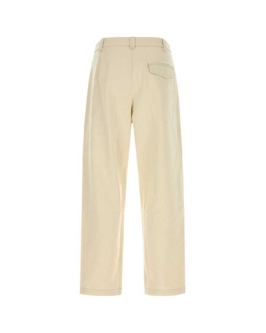 A.P.C. Natural Light Pleated Pants for men