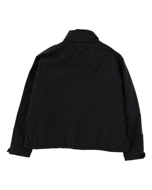 Herno Black Solid Hood Jacket for men
