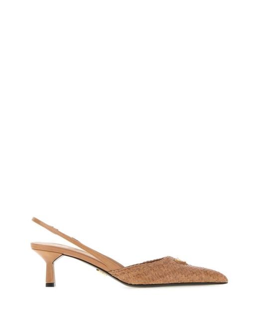 Prada Brown Pointed Toe Pumps