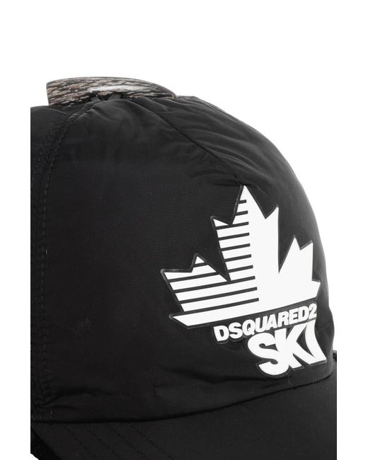 DSquared² Black Logo Baseball Cap for men