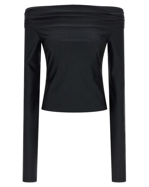 ANDAMANE Black Wallis Top