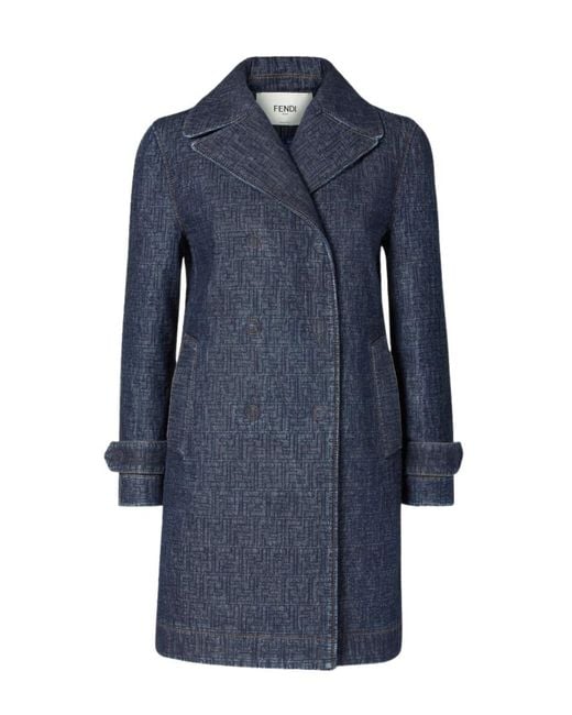 Fendi Blue Elegant Mini Dress With Unique Patterns