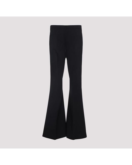 Rick Owens Black Cotton Bootcut Pants for men