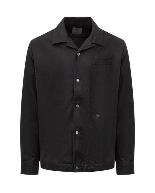 Givenchy Black Regular Solid Shirt for men