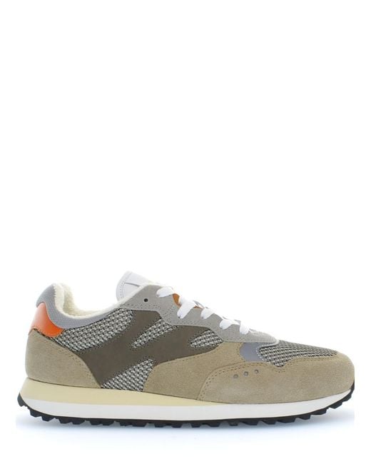 Woolrich White Sneakers With Suede Inserts for men