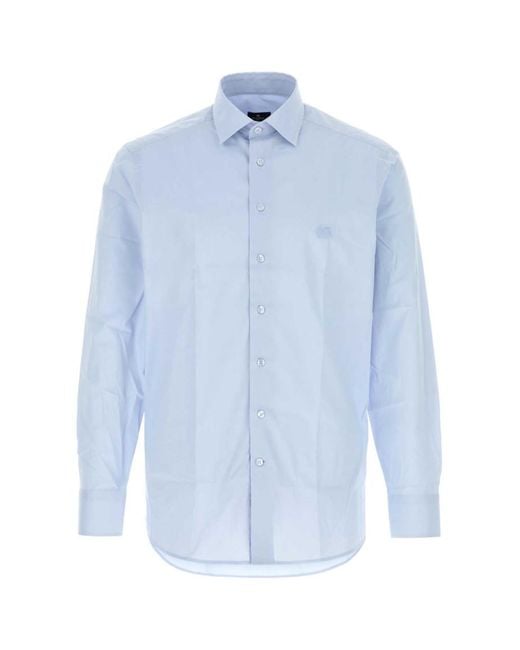 Etro Blue Regular Shirt for men