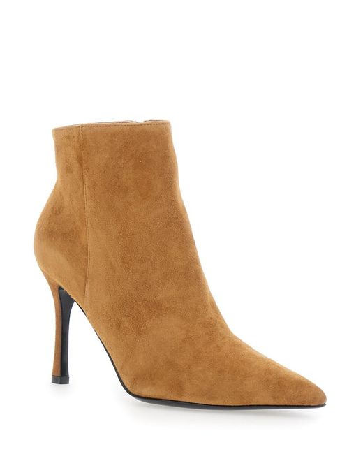 Pollini Brown Ankle Boots