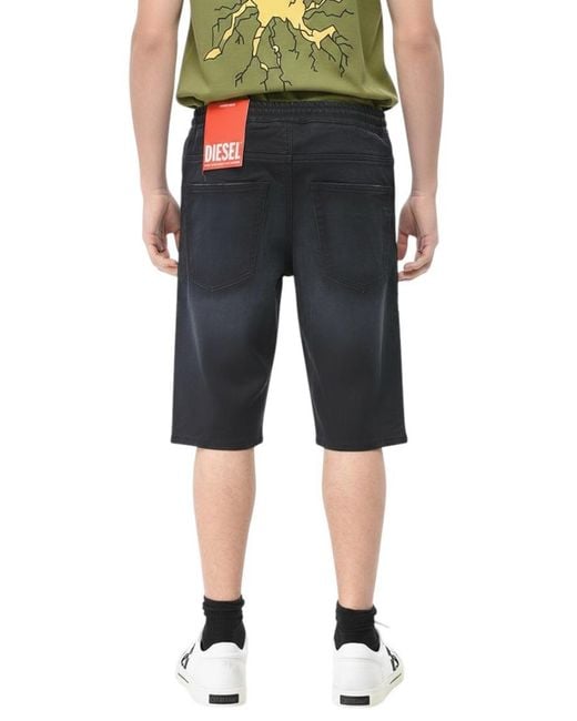 DIESEL Gray Drawstring Shorts for men