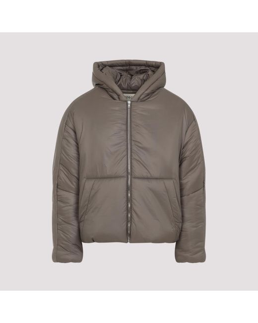Mordecai Gray Hooded Puffer Jacket for men