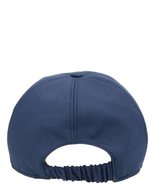 Premiata Blue Logo Solid Baseball Hat for men