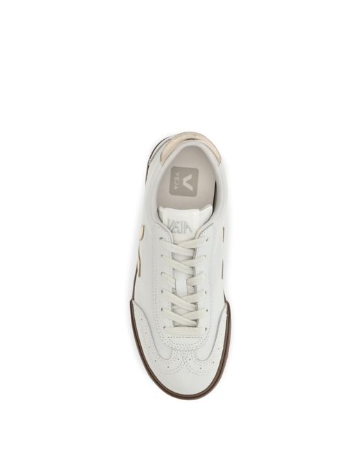 Veja White Solid Volley Sneakers