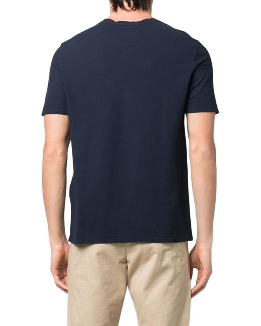 Drumohr Blue Solid T-Shirt for men