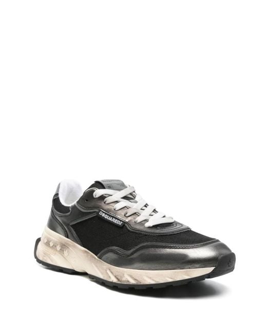 DSquared² Black Low-Top Sneakers for men