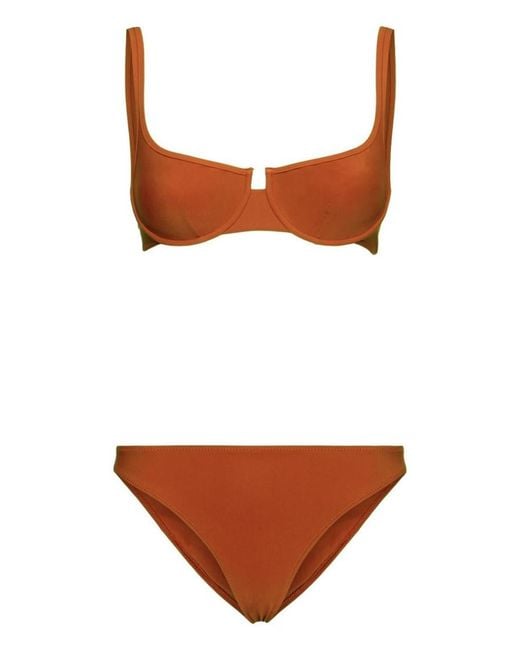 Lido White Solid Swimwear