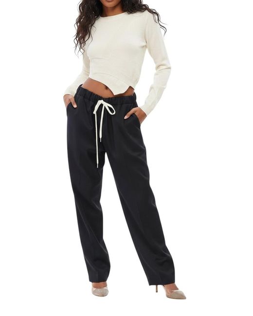Maison Margiela Black Drawstring Trouser