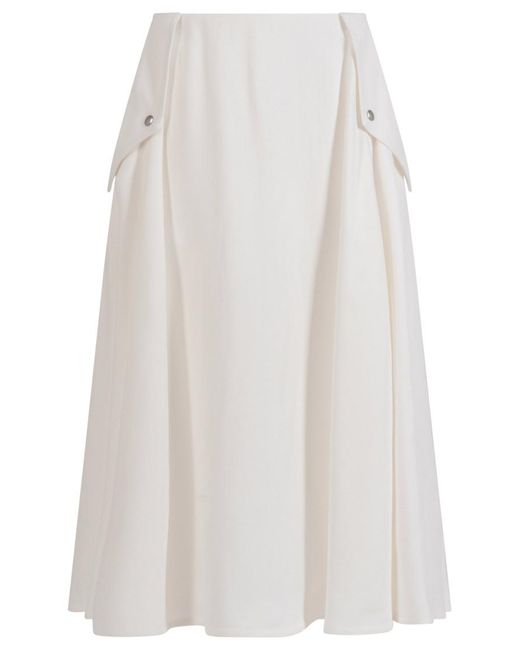 ボッテガヴェネタ Bottega Veneta Viscose Skirt Bottega Veneta Lightweight Viscose Loops Skirt in Chalk | FWRD