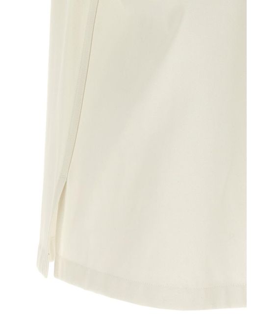 Givenchy White Logo Embroidery Shirt for men
