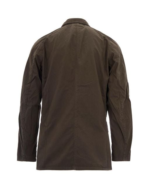 Barbour Brown Solid Shirt Collar Jacket for men