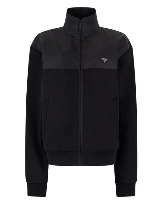 Prada Black Mock Collar Jacket for men