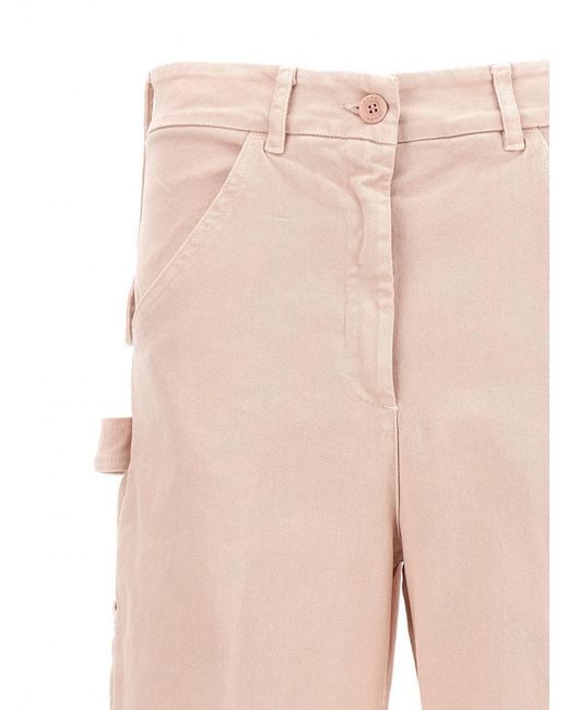 Nude Pink Cargo Pants
