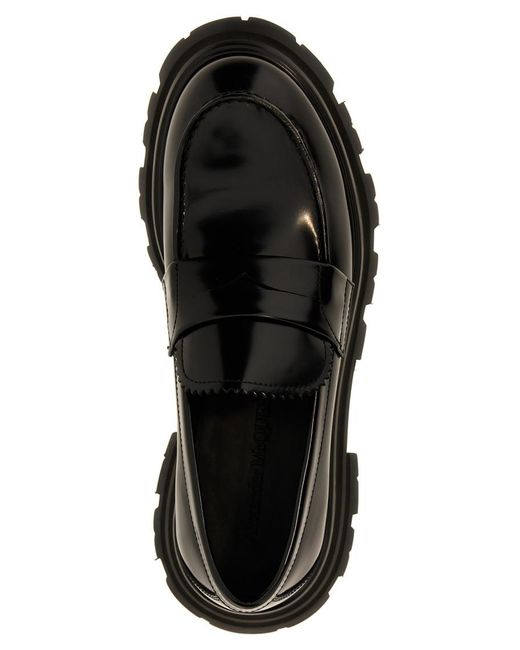 McQueen Black Wander Loafers