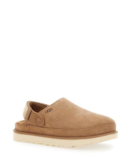 Ugg Brown Suede Slides