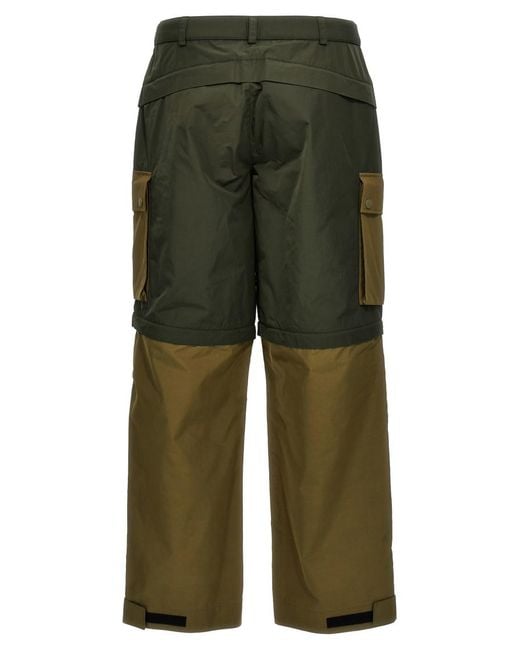 Moncler Green Regular Cargo Pants for men