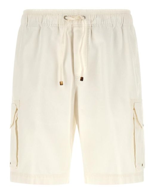 Brunello Cucinelli Natural Solid Shorts for men