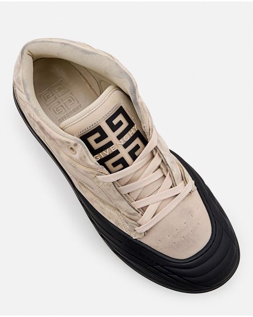 Givenchy White Solid Skater Sneakers for men
