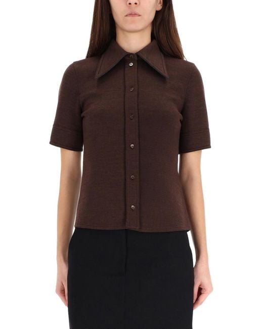 Gucci Brown Slim Solid Shirt