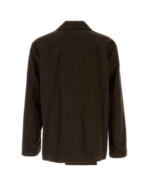 NAMACHEKO Black Cotton Blazer for men