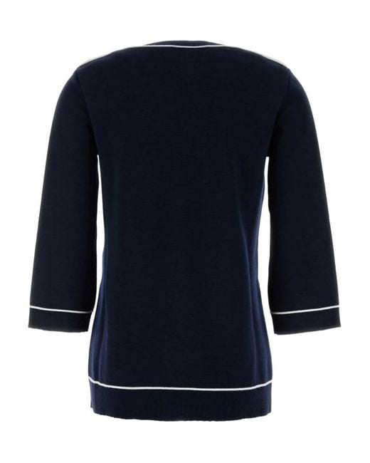 Gucci Blue Fine Wool Top