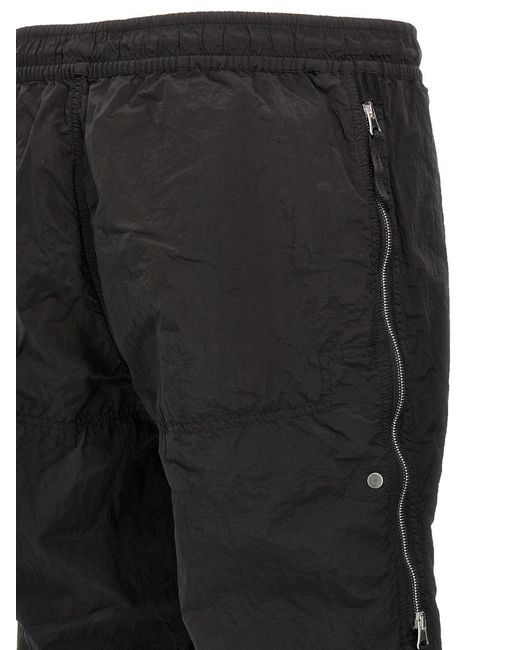 Stone Island Black Nylon Pants for men
