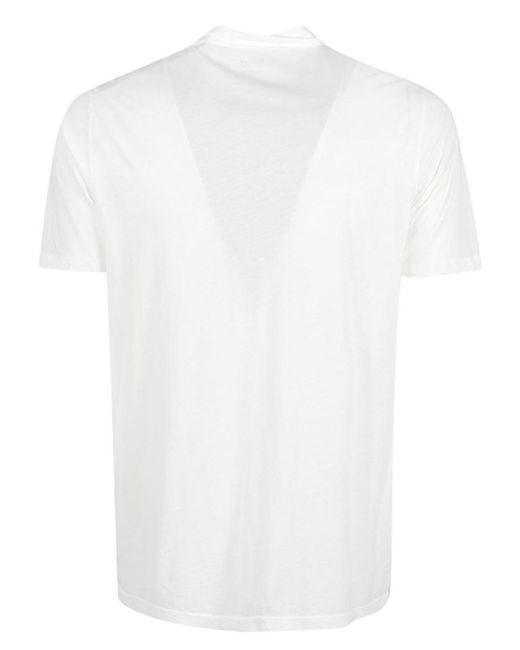 Hartford White Cotton Polo Shirt for men