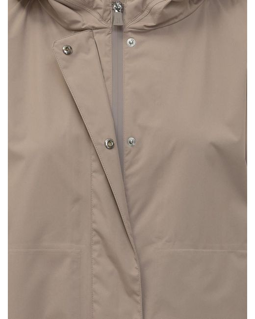 Herno Gray Solid Hood Jacket