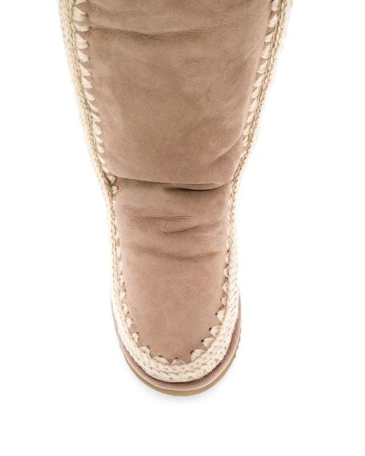 Mou Brown Eskimo Logo Boots